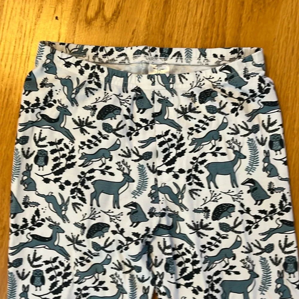 Roller rabbit blue woodland animals pajama bottom size 12